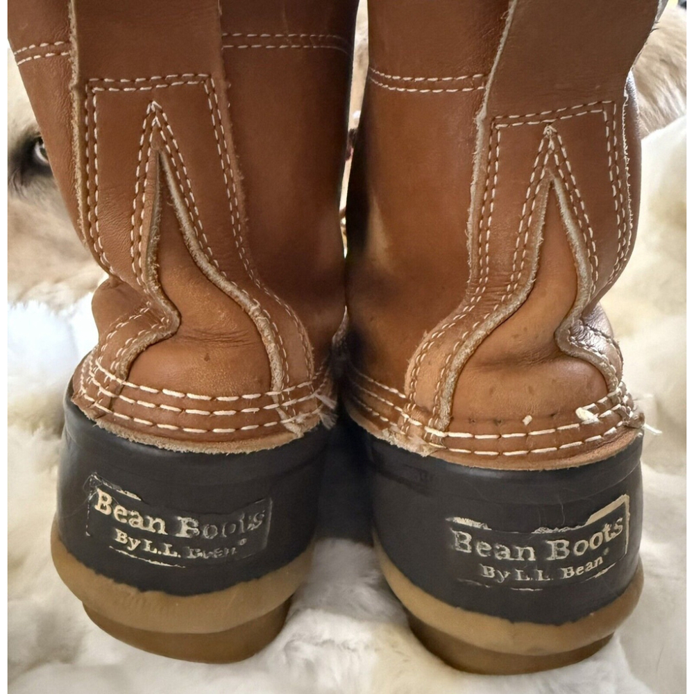 Vtg LL Bean Maine Women’s 8 L Hunting Snow Rain Duck Boots 6” Made In USA - Picture 1 of 13